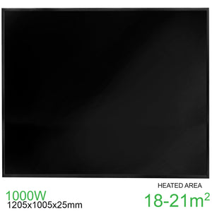 Original Electric Infrared Heating Panel - Black 1000W