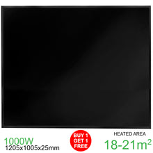 Load image into Gallery viewer, Original Electric Infrared Heating Panel - Black 1000W